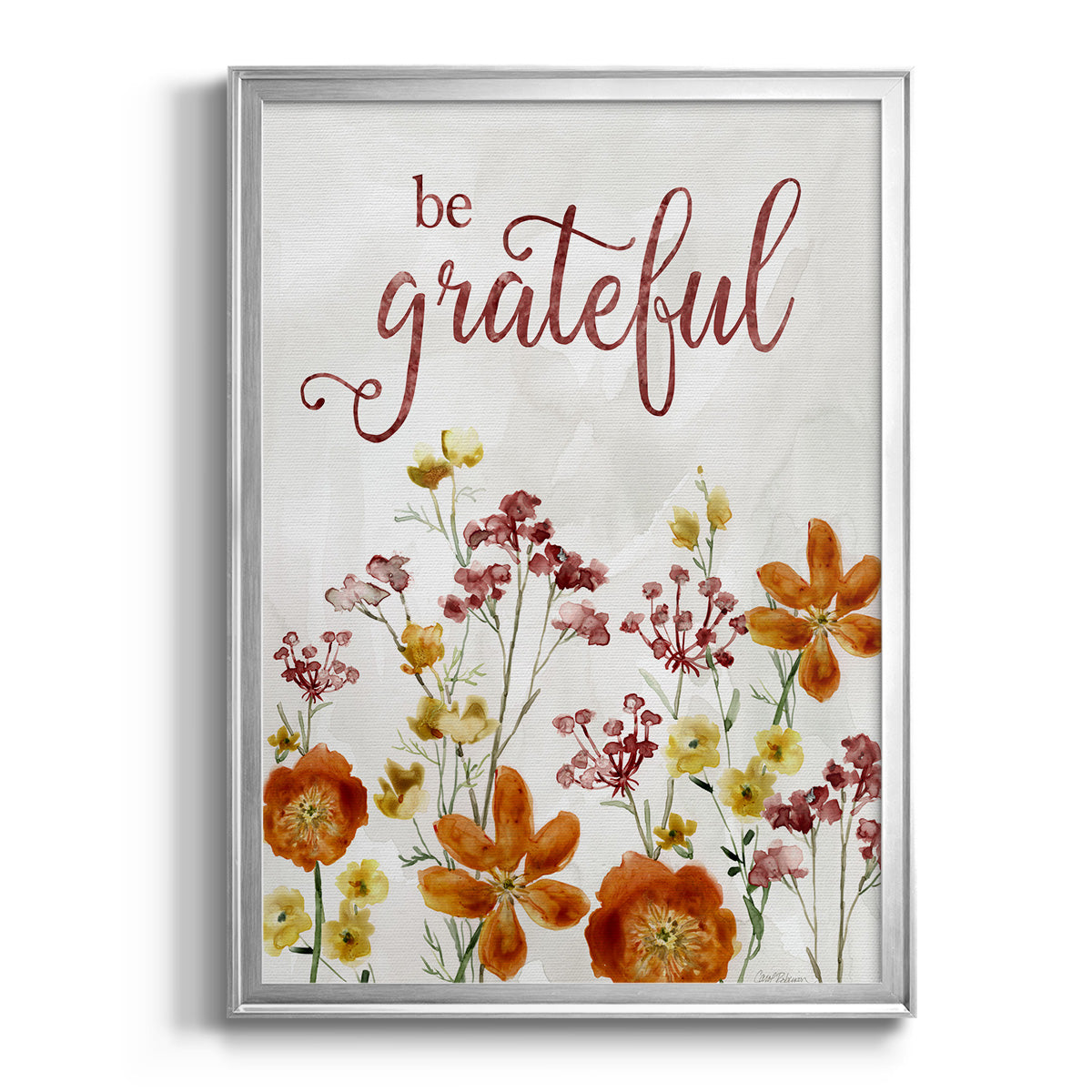 Grateful Catalina Bouquet - Modern Framed Canvas Print