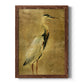 Gold Crane at Dusk I - Premium Canvas Framed in Barnwood - Ready to Hang