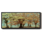 Teal Tree - Floater Framed Canvas Print