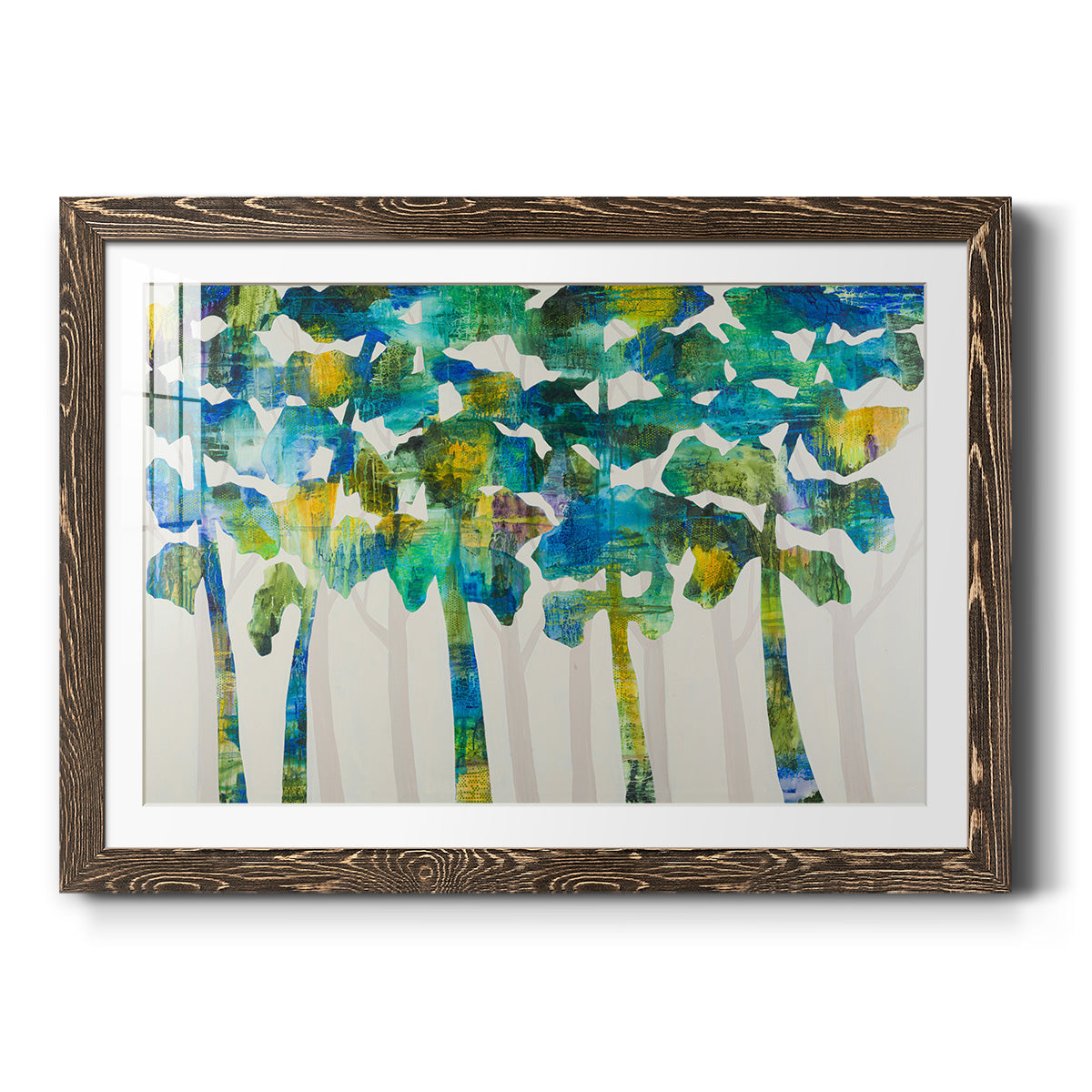 Tall Trees VII - Barnwood Framed Art Print
