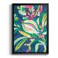 Blue Tropics II - Modern Framed Canvas Print