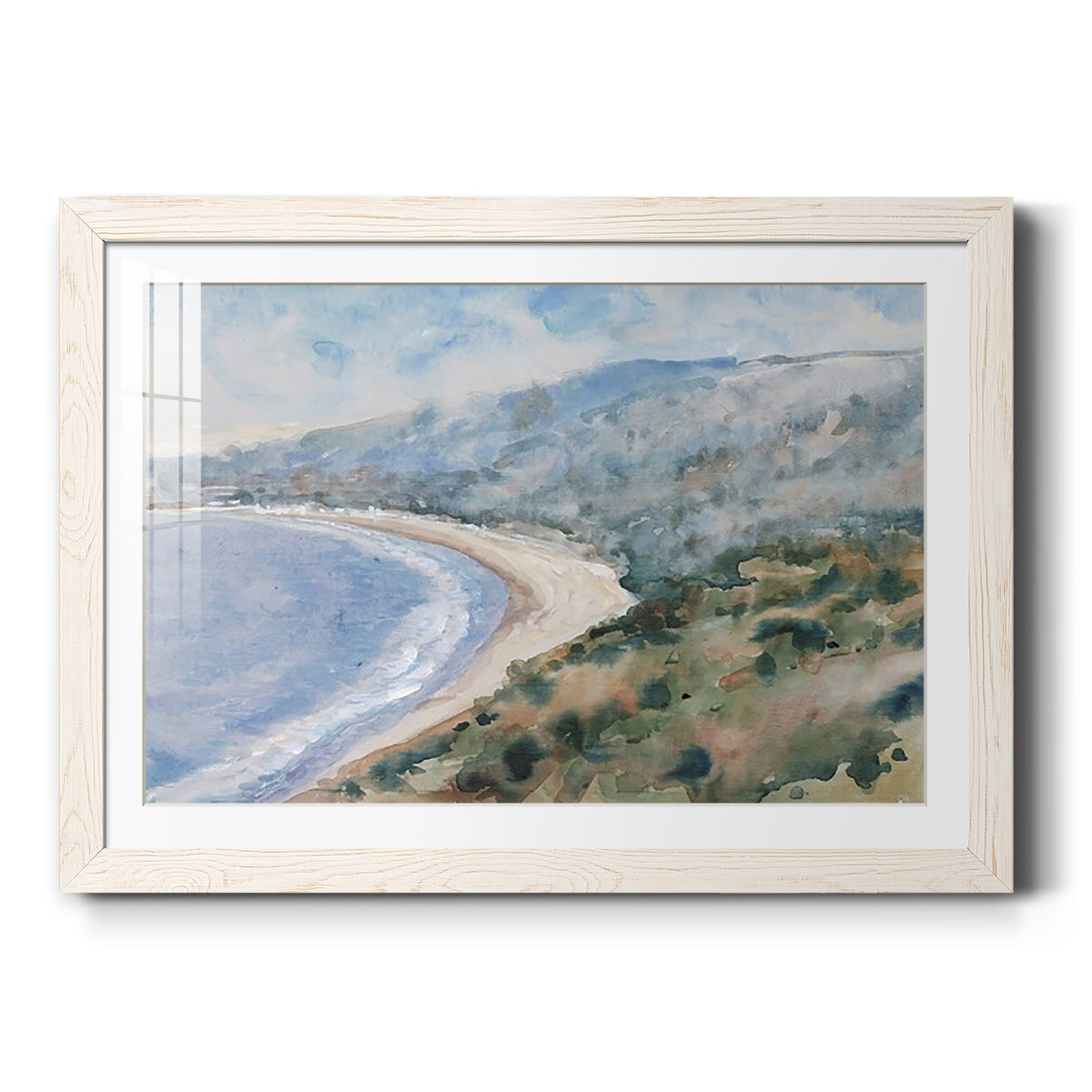 Coastal Mist I - Barnwood Framed Art Print