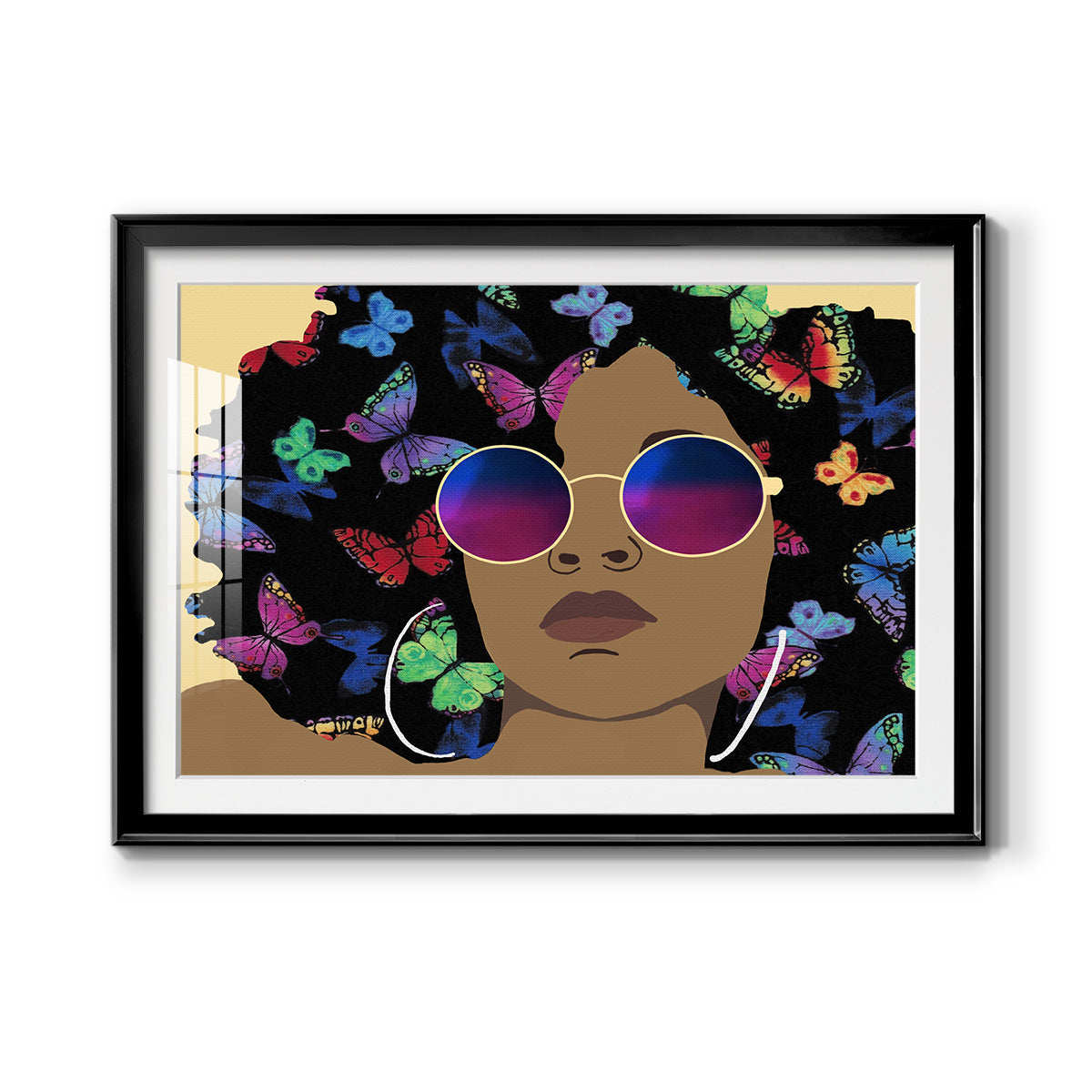 Butterfly Diva I Premium Framed Print - Ready to Hang