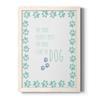 My Dog - Barnwood Framed Canvas Print