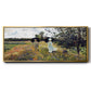 The Promenade Near Argenteuil, 1875 - Floater Framed Canvas Print