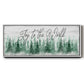 Joy to the World - Floater Framed Canvas Print