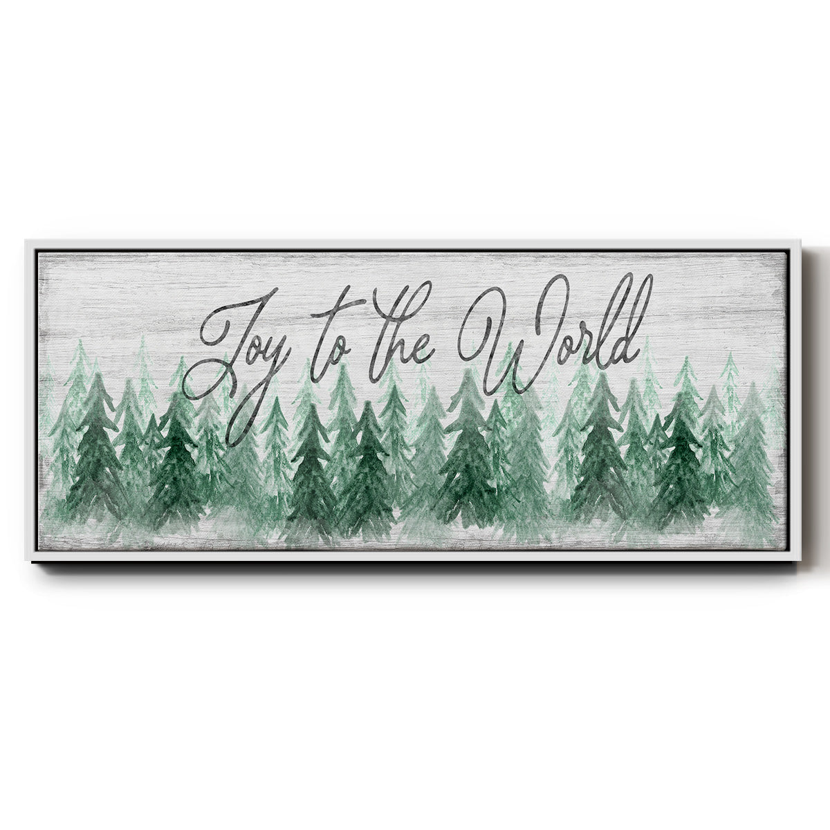 Joy to the World - Floater Framed Canvas Print