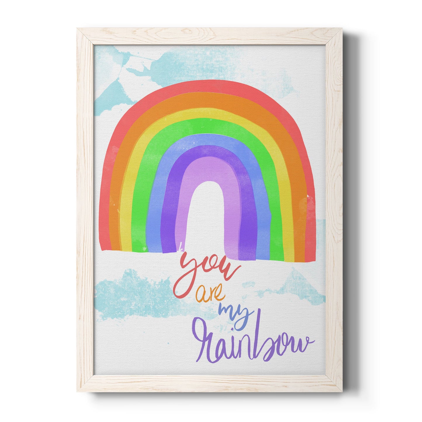 You Are My Rainbow - Premium Canvas Framed in Barnwood - Ready to Hang