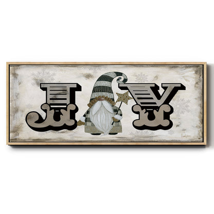 Winter Wonderland Friend Joy - Floater Framed Canvas Print