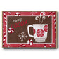 Cozy Cocoa Christmas Collection A - Floater Framed Canvas Print