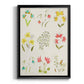 Floral Gatherings Grid - Modern Framed Canvas Print