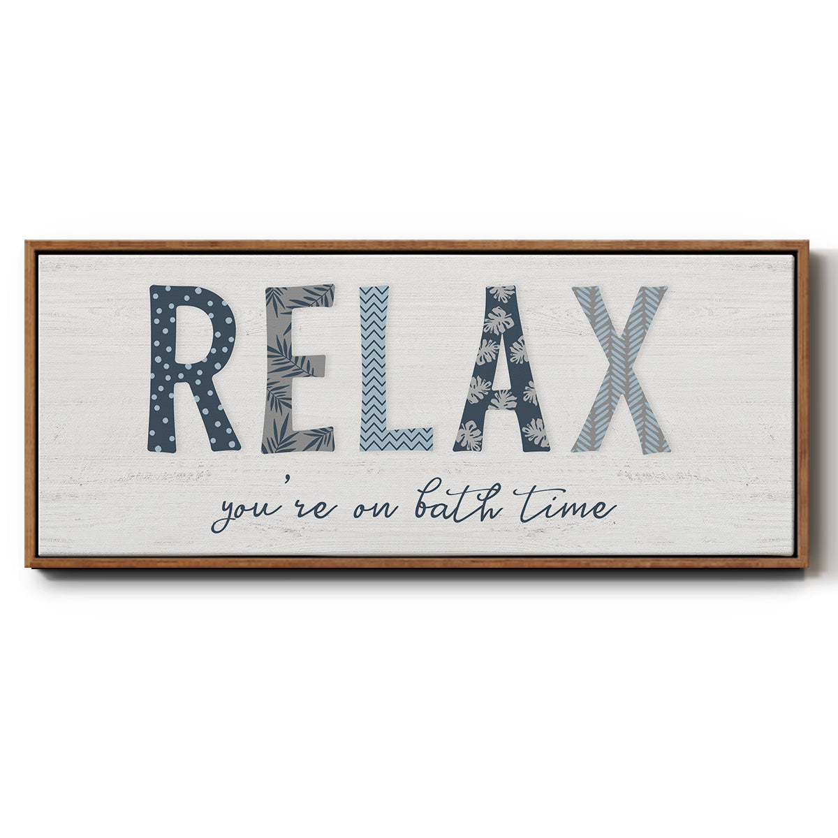 Relax - Floater Framed Canvas Print