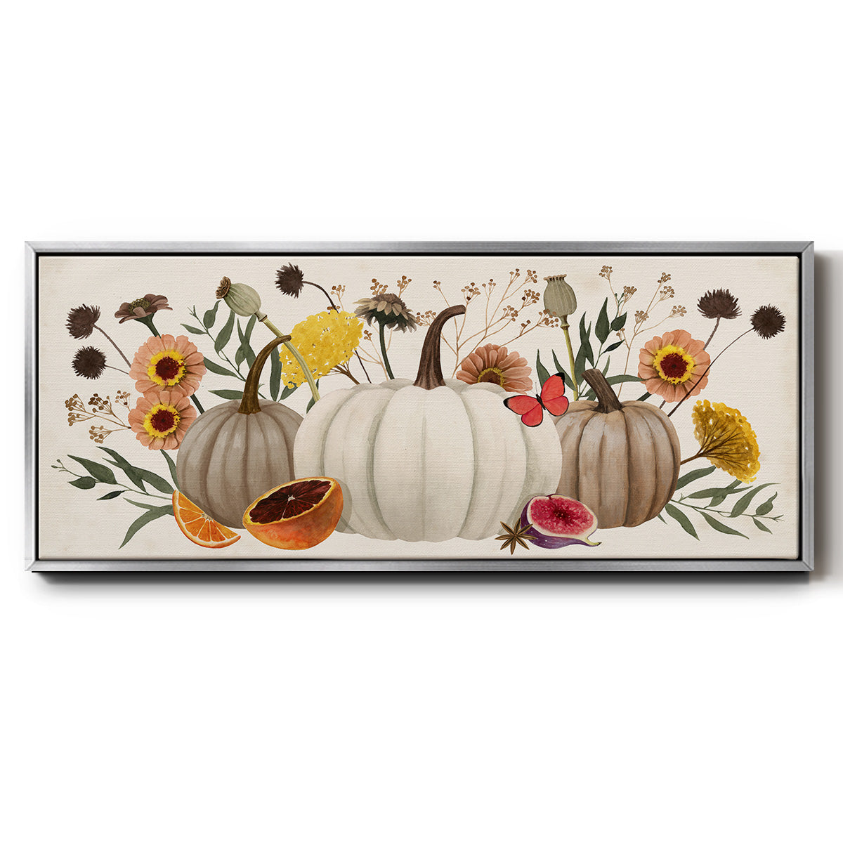 Fall Botanicals - Floater Framed Canvas Print