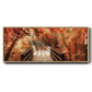 Autumn Bridge - Floater Framed Canvas Print