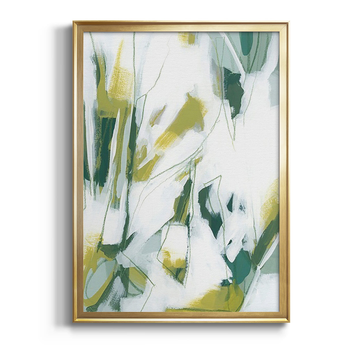 Emerald Ice IV - Modern Framed Canvas Print