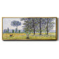 Sunlight Effect Under the Poplars, 1887 - Floater Framed Canvas Print