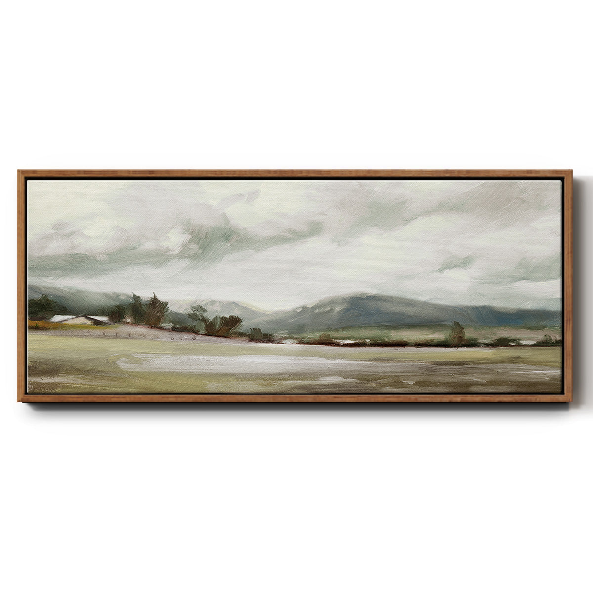 Big Sky Valley - Floater Framed Canvas Print