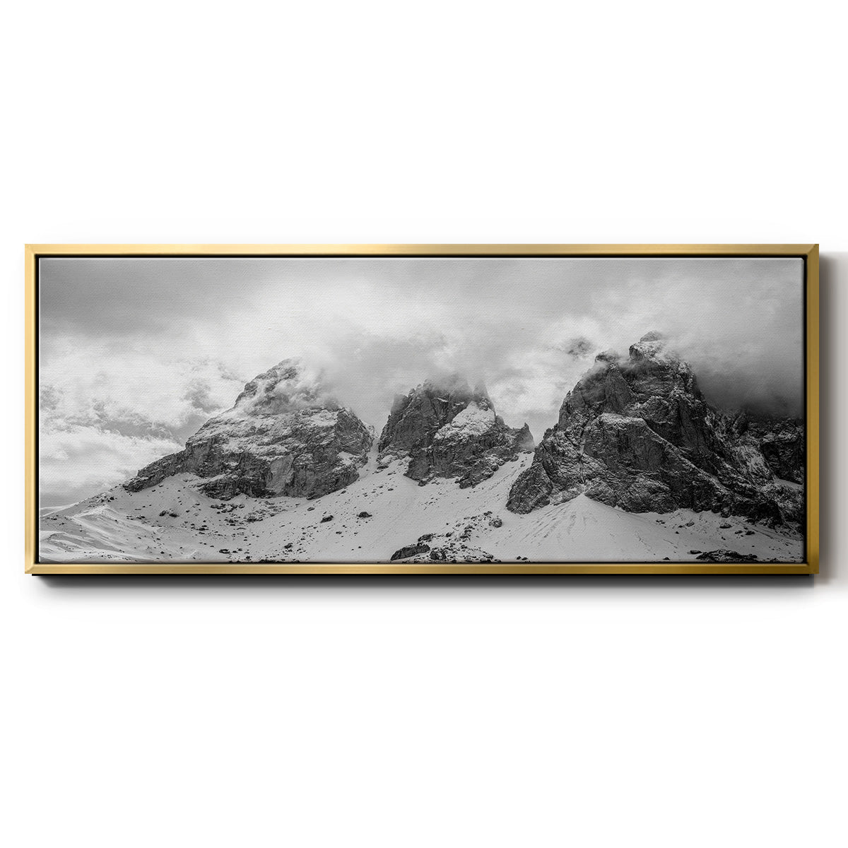 Dolomites - Floater Framed Canvas Print