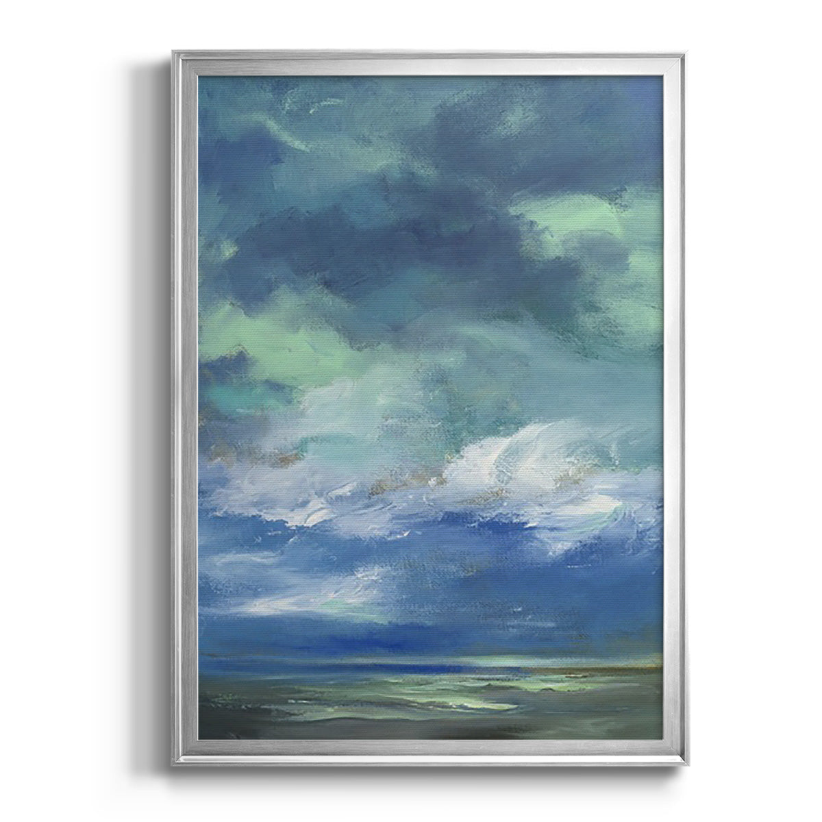 Island Morning - Modern Framed Canvas Print