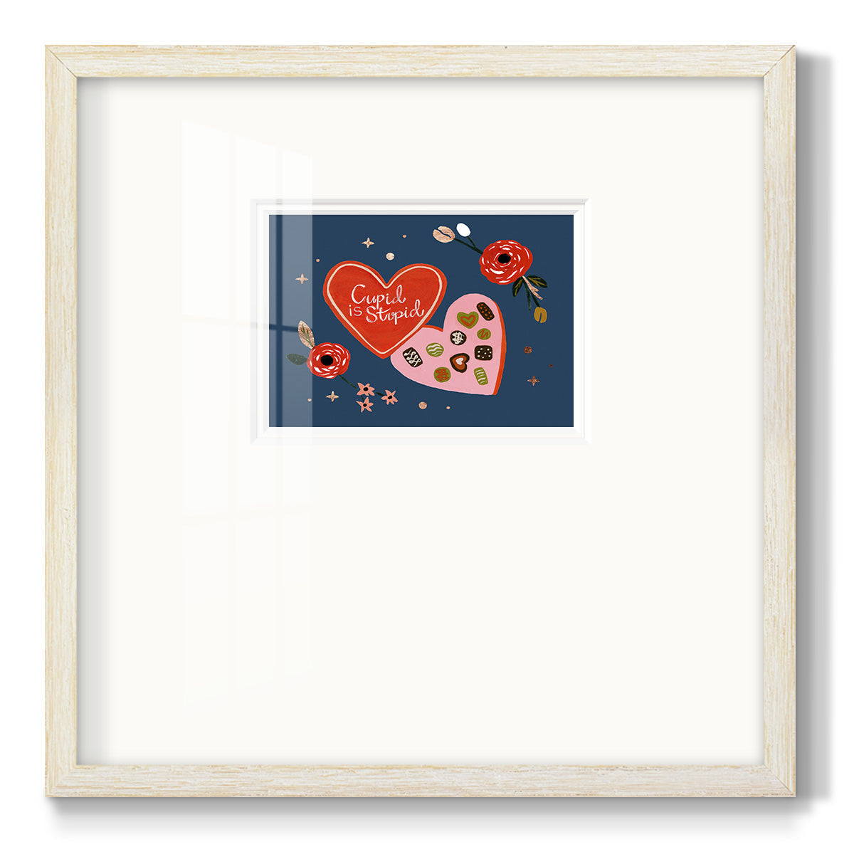 Happy Galentine II Premium Framed Print Double Matboard