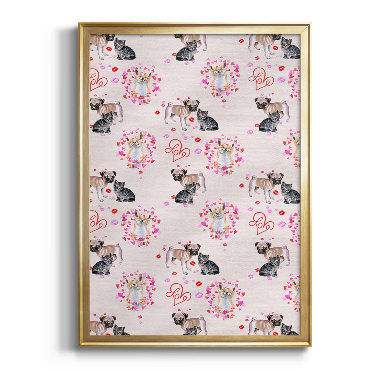 Cute Couture Collection E - Modern Framed Canvas Print