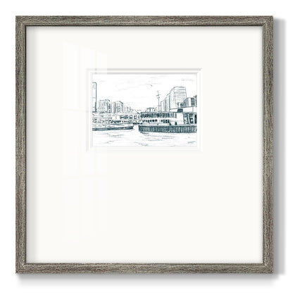 Ferryboats III Premium Framed Print Double Matboard