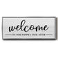 Welcome Ever After - Floater Framed Canvas Print