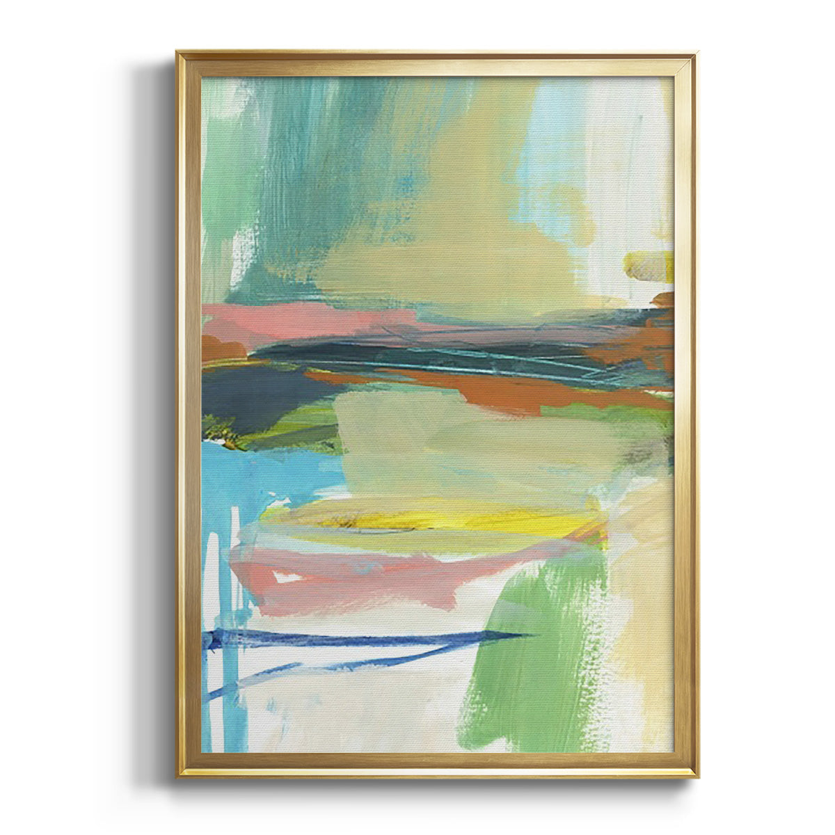 Radiant Horizon III - Modern Framed Canvas Print
