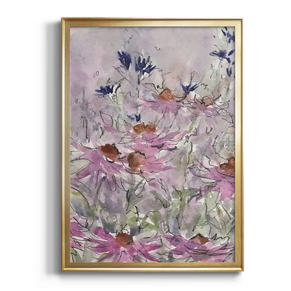 Floral Entertainment II - Modern Framed Canvas Print