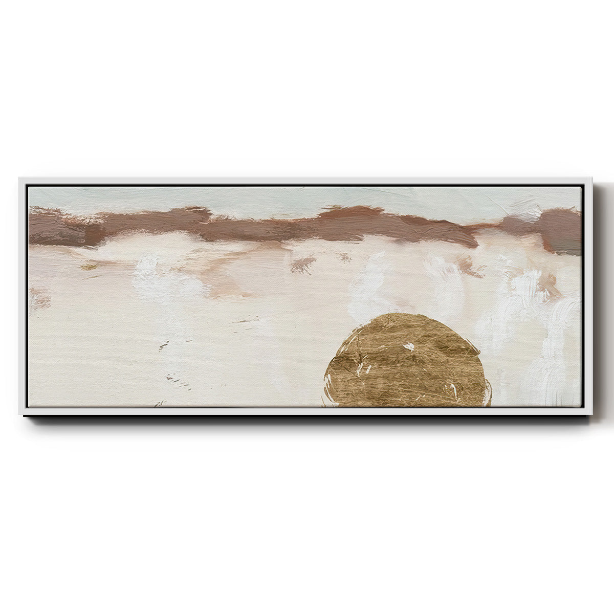 Winter Medallion III - Floater Framed Canvas Print