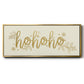 Golden HoHoHo - Floater Framed Canvas Print