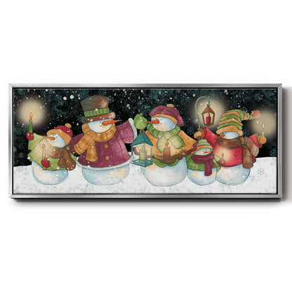 Christmas Lineup - Floater Framed Canvas Print