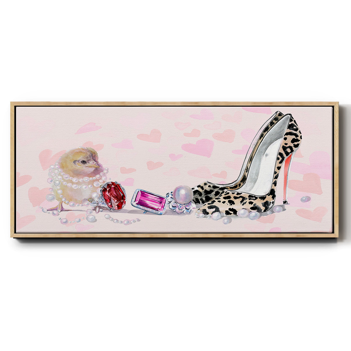 Cute Couture Collection D - Floater Framed Canvas Print