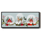 Snow Globe Village Collection D - Floater Framed Canvas Print