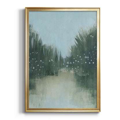 Marsh Morning Fog I - Modern Framed Canvas Print