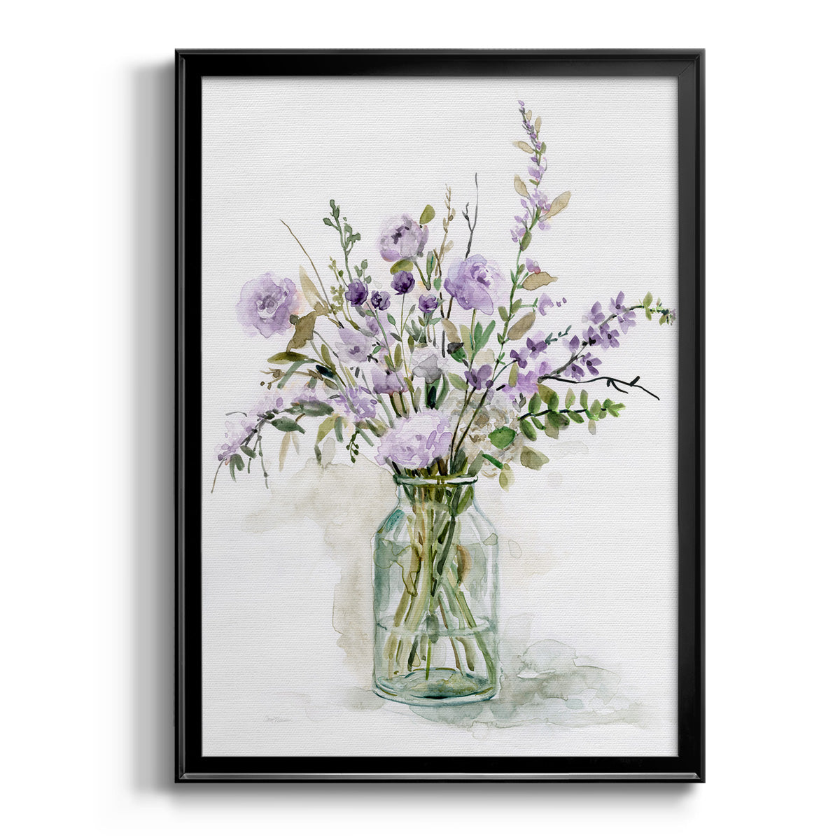 Purple Passion I - Modern Framed Canvas Print