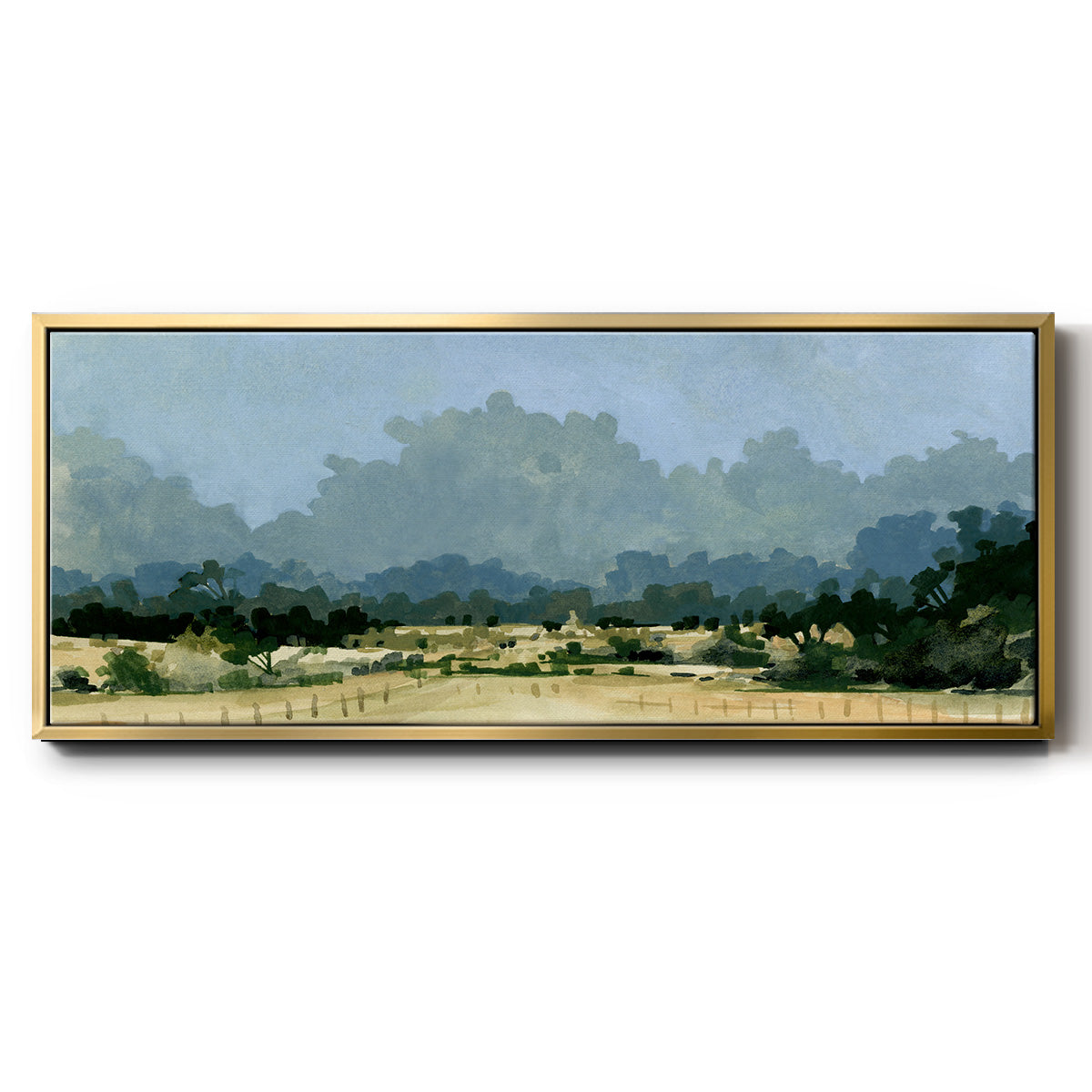 Wild Farmland I - Floater Framed Canvas Print
