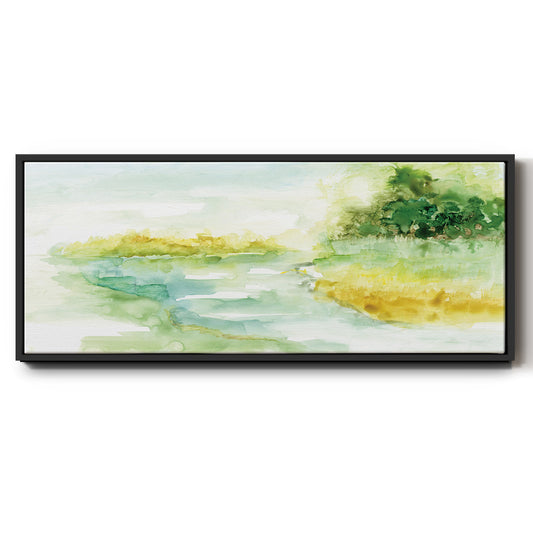Dreamy Inlet - Floater Framed Canvas Print