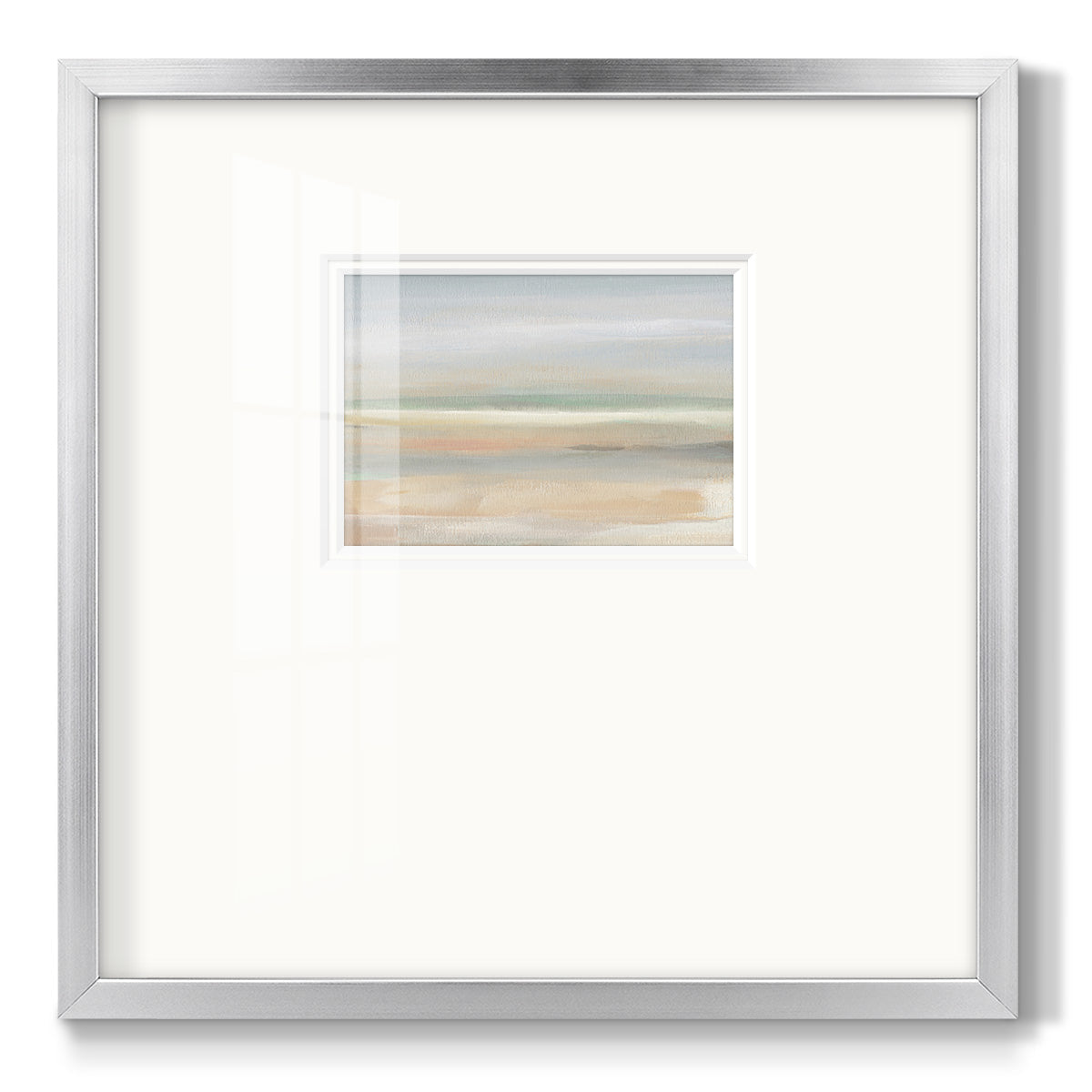 Soft Far Field - Double Matboard Framed Print