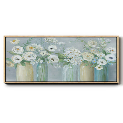 Blooming Meadow Beauties - Floater Framed Canvas Print