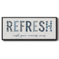 Refresh - Floater Framed Canvas Print