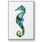 Seahorse - Framed Premium Gallery Wrapped Canvas L Frame - Ready to Hang