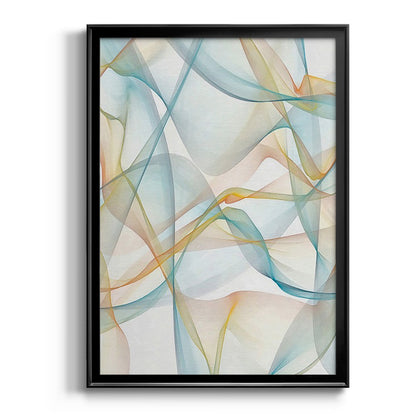 Curves and Waves IV - Modern Framed Canvas Print