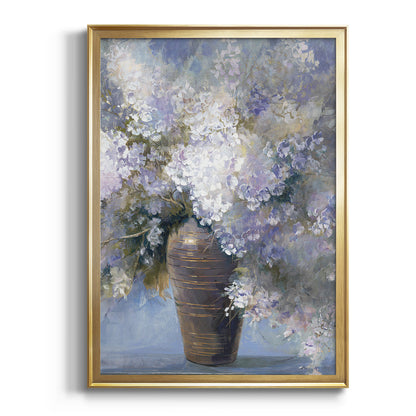 Lavender Explosion Revisited - Modern Framed Canvas Print