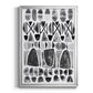 Grey Arches III - Modern Framed Canvas Print