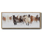 Pasture Run - Floater Framed Canvas Print