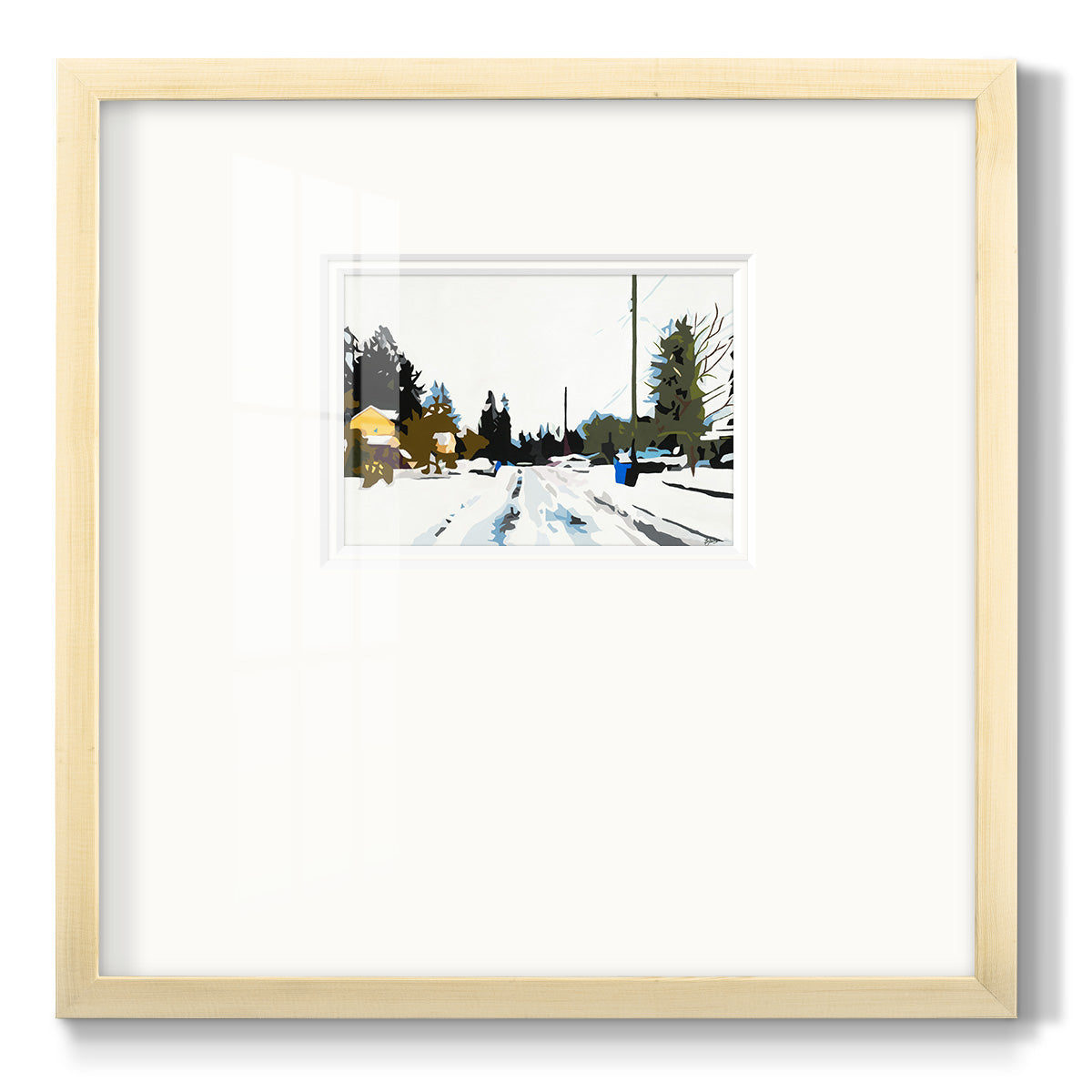 Winterhood - Double Matboard Framed Print