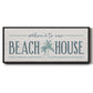 Our Beach House - Floater Framed Canvas Print