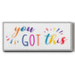 Rainbow Got This - Floater Framed Canvas Print