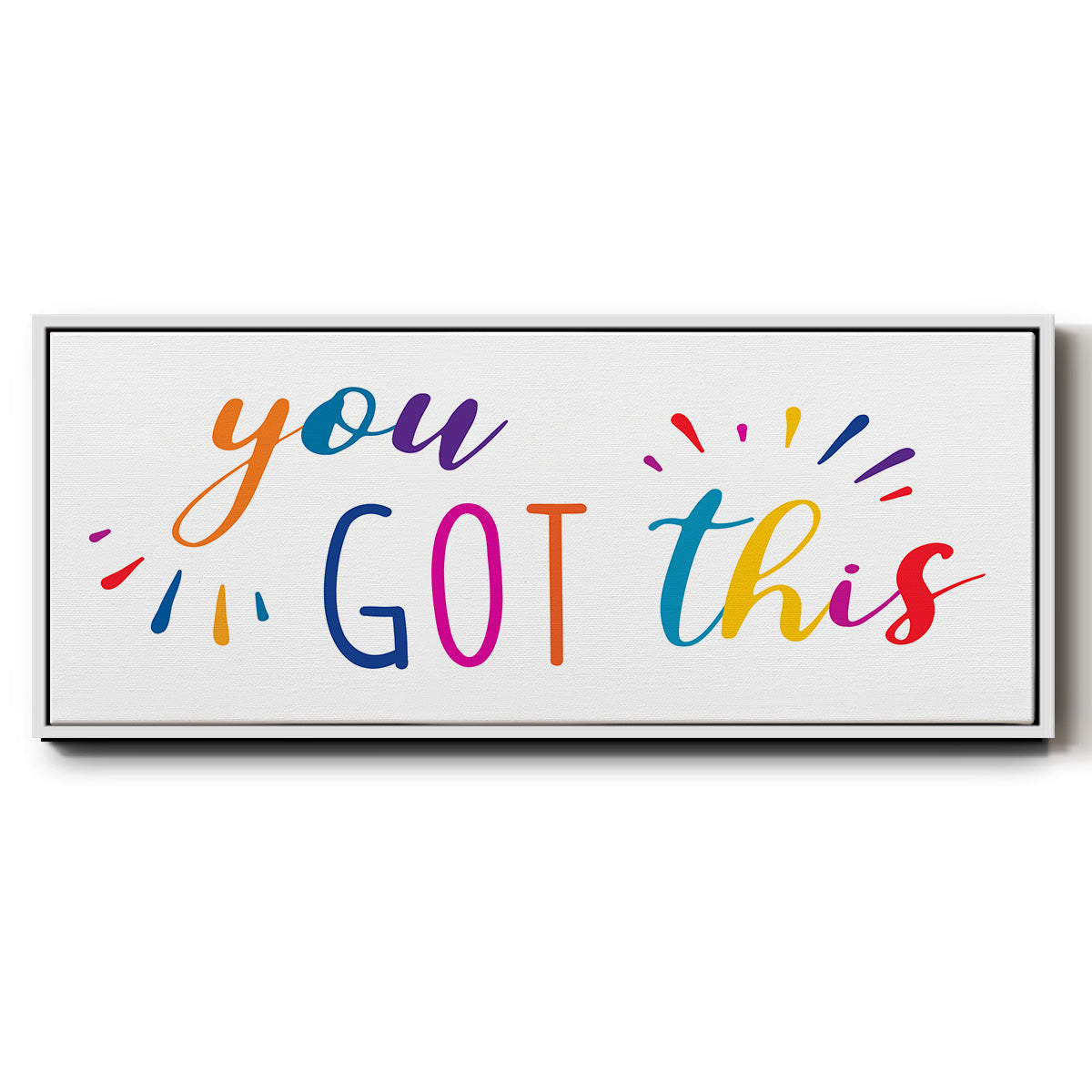 Rainbow Got This - Floater Framed Canvas Print
